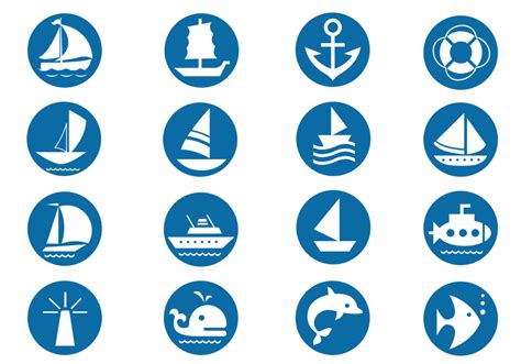 Nautical Vector Symbols Pack Download Free Vectors