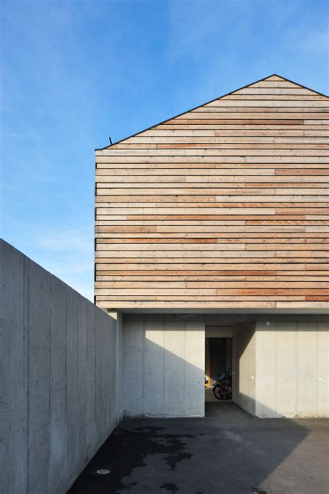 Larch Wood Façade Of A Residential Building Ljubljana Riko Hiše