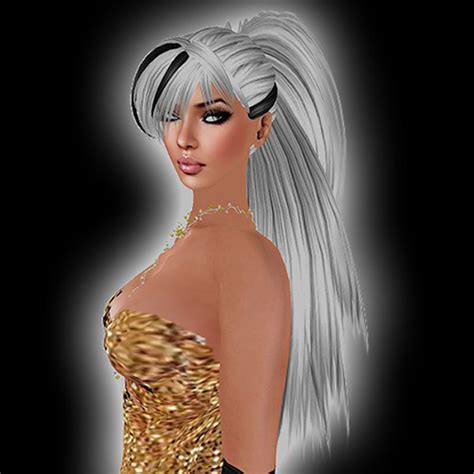 Second Life Marketplace Hazzard Ephia White Hair With Black Stripes