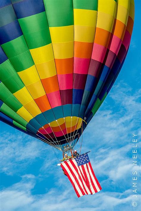 Flag Unfurled Hot Air Balloon Rides Balloon Rides Flag
