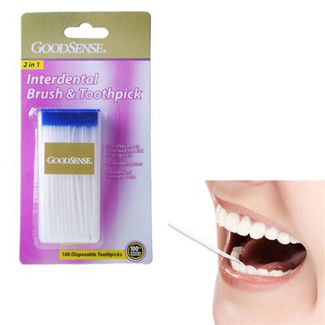 100 Interdental Brushes Toothpicks Professional Dental Care Hygiene