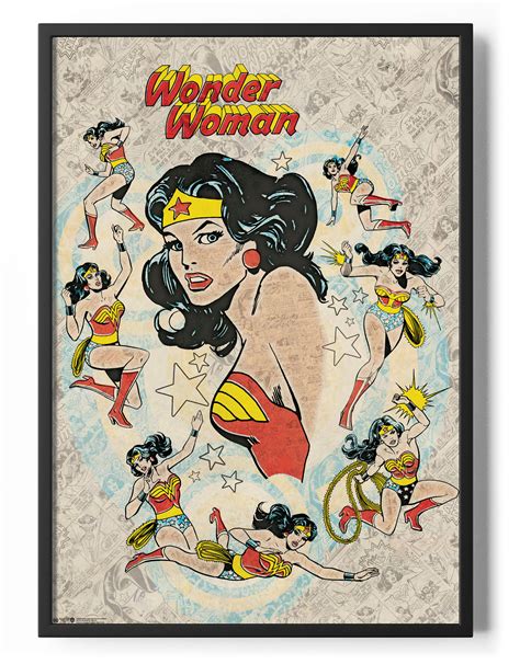 Wonder Woman Retro Poster JustPosters Denmark