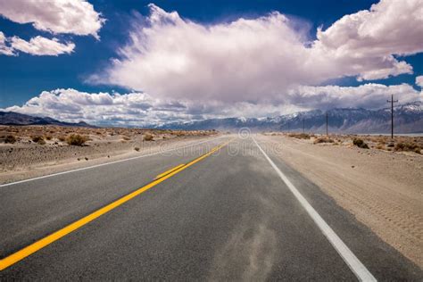 Death Valley California Empty Infinite Road Desert Stock Photos Free