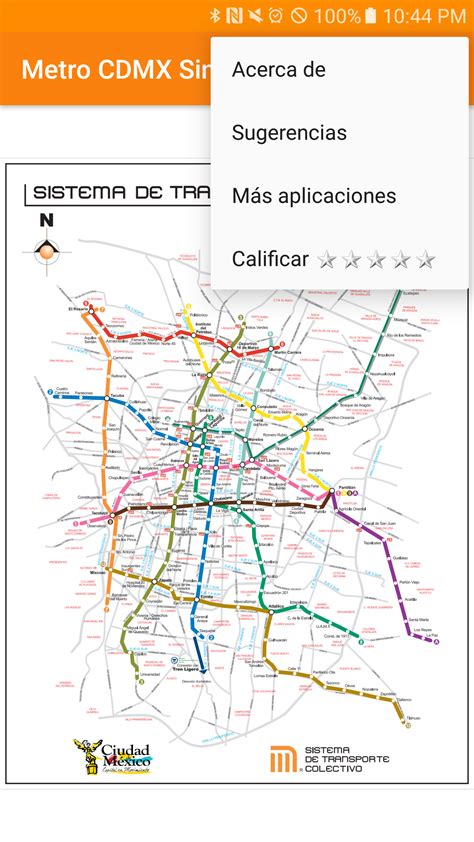 Mapa De La Red Con Calles Mapa Del Metro Metro Ciudad De Mexico