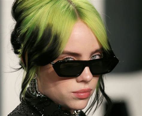 Pop Star Billie Eilish Confirms Her Iconic Black And Green Hair Was