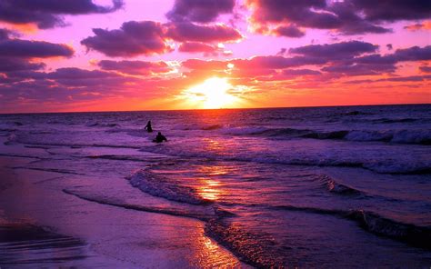 1165516 Sunset Sea Reflection Sky Sunrise Evening Morning River