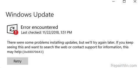 Fix 0x80070643 Windows 10 Update Error Solved Easy Cloud