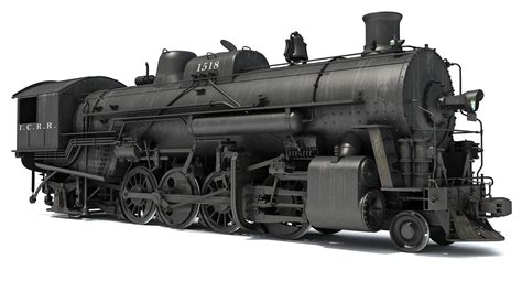 76 Beautiful Steam Train 3d Model Free Mockup
