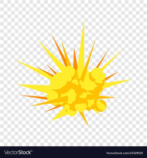 Explosion Icon Flat Style Royalty Free Vector Image