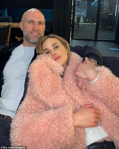 bec judd and her afl star husband chris look loved up during their luxurious