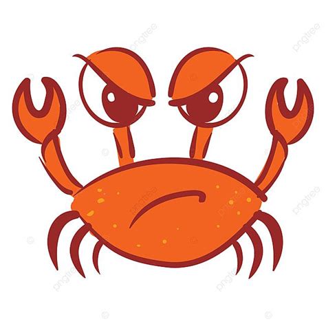 Angry Crab Clipart Vector Angry Crab Illustration Vector On White