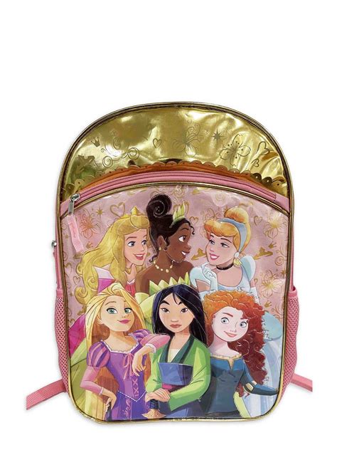 Disney Disney Princesses Pink Girls Backpack With Adjustable Straps
