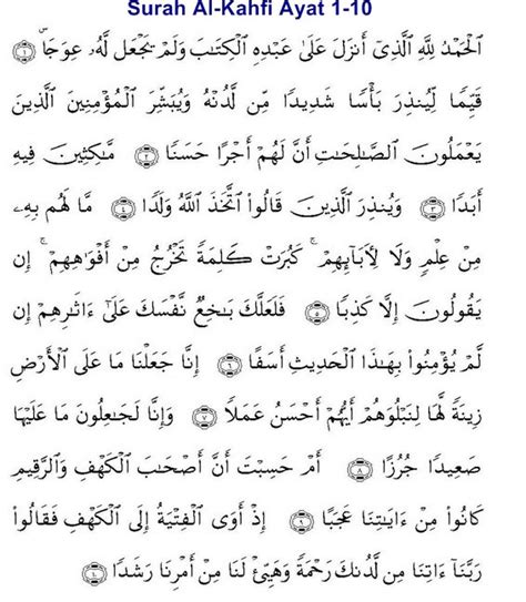 Al qur'an surah al kahfi : Amalan Harian: Jom Hafal Ayat Ini Untuk Hindari Dari ...