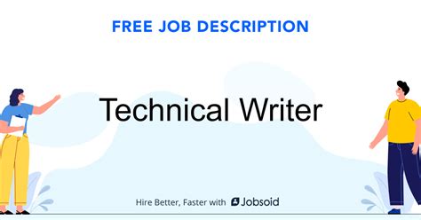 Technical Writer Job Description Jobsoid