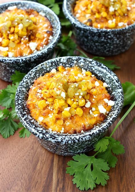 Healthy corn side dish recipes. Mexican Street Corn Pudding - Mantitlement