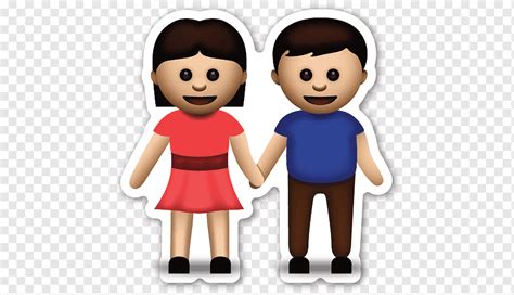 Emoji Sticker Emoticon Love Iphone Holding Heart Couple Woman Png