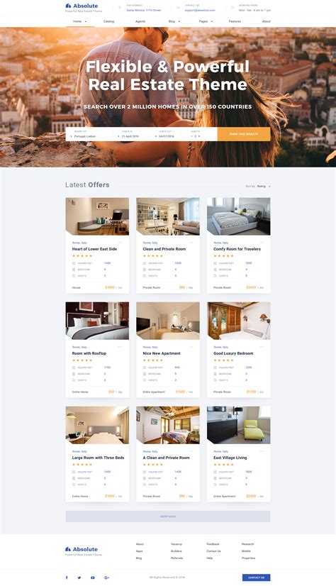 Absolute Real Estate Psd Template By Stockware Themeforest