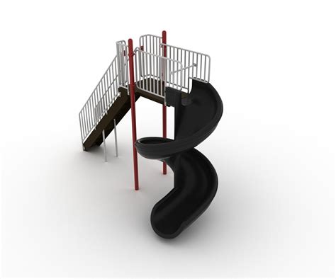 Spiral Slide 8 Foot Deck Willygoat Playgrounds
