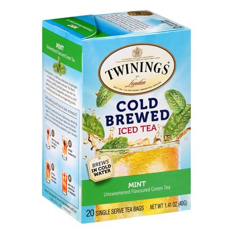 Buy Twinings Cold Brewed Iced Tea Mint Flavored Green Tea With