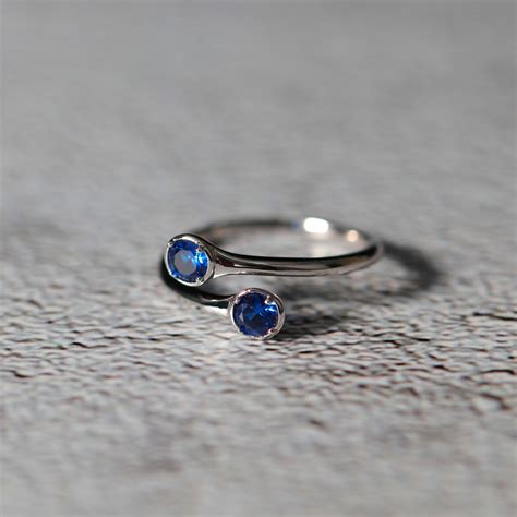 December Birthstone Rings 925 Sterling Silver Engagement Rings Ladies