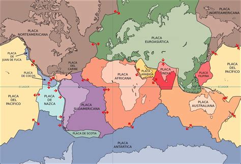 Total Imagen Planisferio Ubicando Las Principales Placas Tectonicas