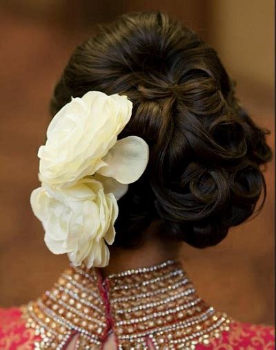Hair length, texture, and a wedding theme all play a big role in determining the overall look that best suits each bride. 10 Indian Bridal hairstyles for Weddings, Cocktail and Reception