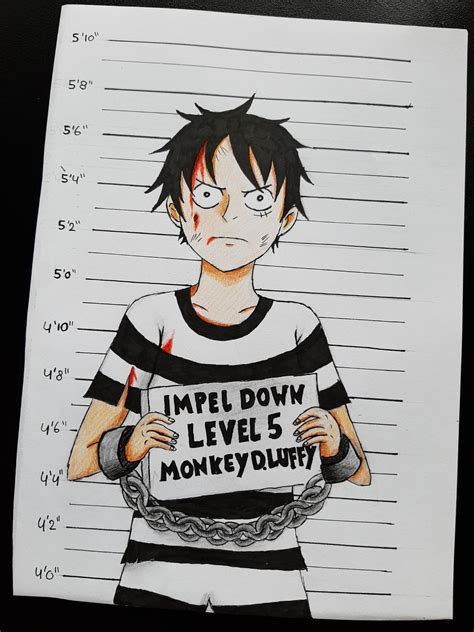 Luffy Mugshot : r/OnePiece