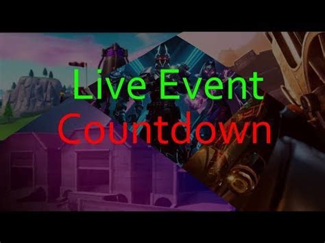 And yet here we are in week 10 of chapter 2, season 3, and we've heard little more than whispers about a live event. Fortnite Season X Live Event Countdown **LIVE** 🔴 - YouTube