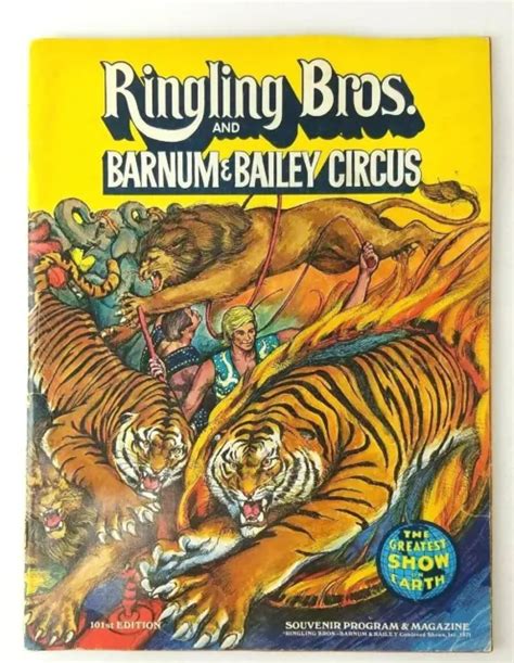 RINGLING BROS AND Barnum Bailey Circus 101st Edition Souvenir Program