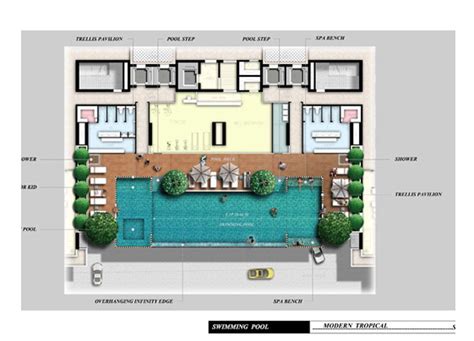 Pool Floor Plans Homes Studio Apartment Typical Plan Home Elements And