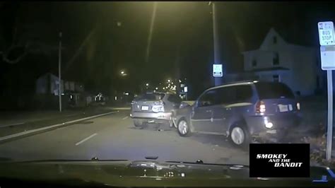 Dashcam Shows Police Pull Drunk Driver From Burning Car After Chase Ends In Crash Youtube