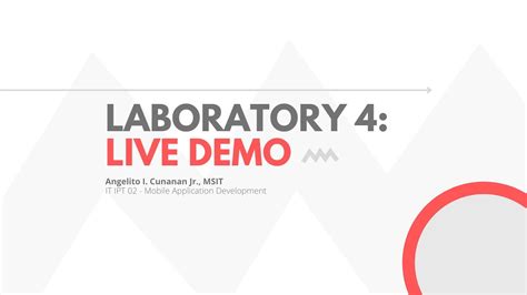 Laboratory 4 Live Demo Youtube