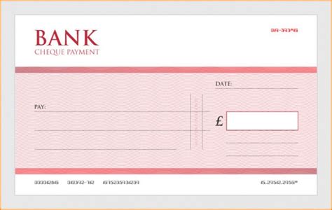 Blank Checks Template Cheque Download Free Presentation