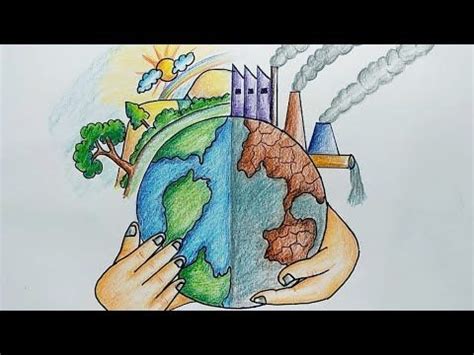 Save environment save earth poster drawing / save natural resources awareness poster drawing hi friends, welcome to my. World Environment Day Easy Drawing | How to Draw Save ...