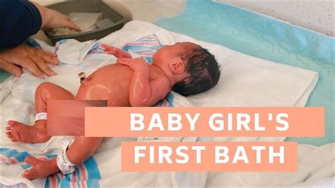 Baby Girl First Bath At The Hospital Labor And Delivery Vlog Leann