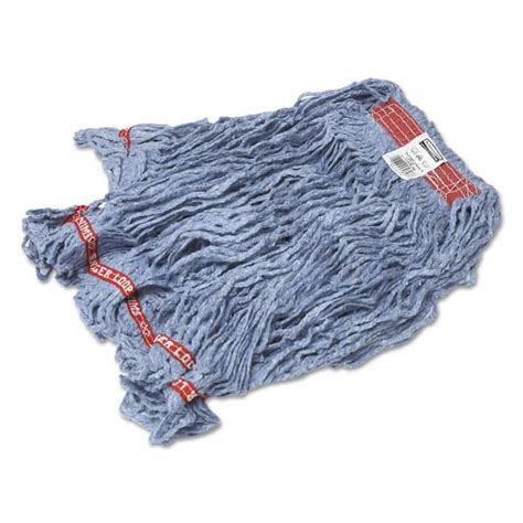 Rubbermaid Commercial Products Cottonsynthetic Swinger Loop Wet String Mop Mop Head Blue