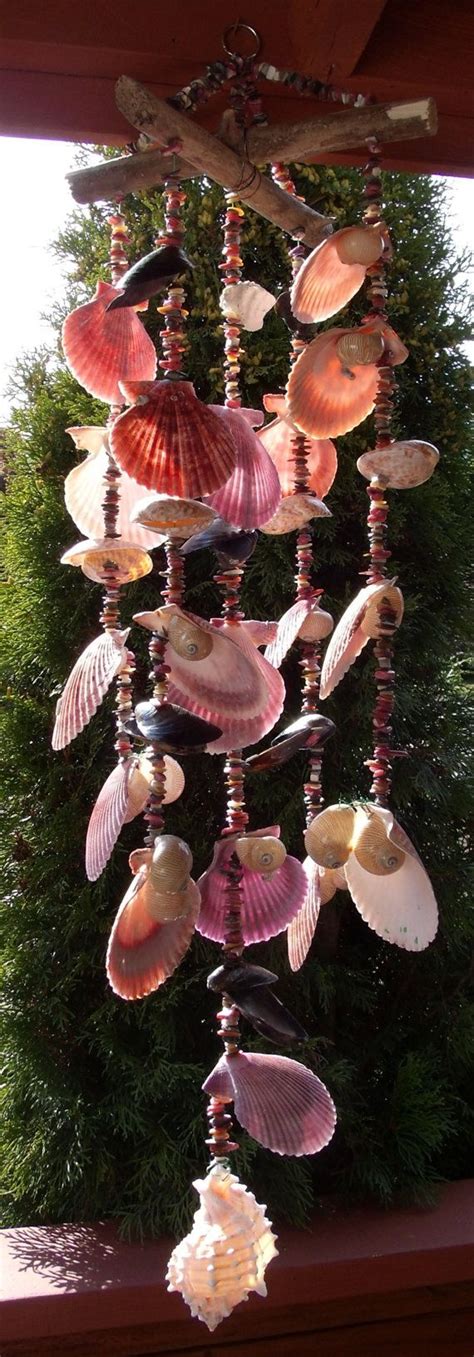 Sea Shell Wind Chime 10 Linear Nauticas And Nobilis By