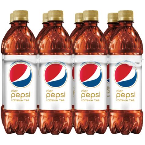 Diet Pepsi Cola Caffeine Free Soda 8 Pack Bottles 8 Bottles 169 Fl