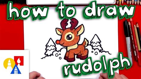 How To Draw Cartoon Rudolph Youtube
