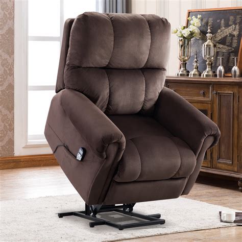 Electric Lift Recliner With Heat Therapy And Massage Heavy Recliner Massage Chair Coffee