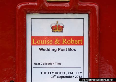 Sending wedding invitations is quite a bit different from sending a regular letter in the mail; Wedding Post Box Gallery - View Pictures Of Our Royal Mail Post Boxes in White And Red ...