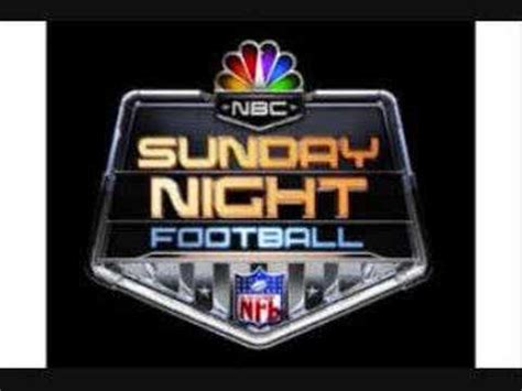 Waiting for the game that leads red, white and blue you want some football? NBC Sunday Night Football Theme - YouTube