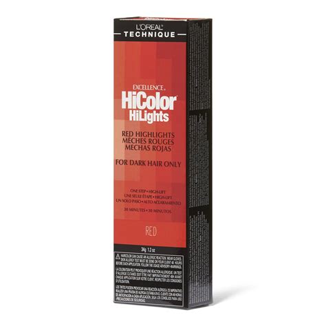 red l oreal hicolor red hilights permanent hair color sally beauty