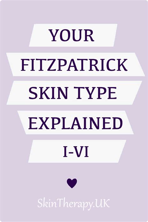 Understanding Your Fitzpatrick Skin Type Skintherapy