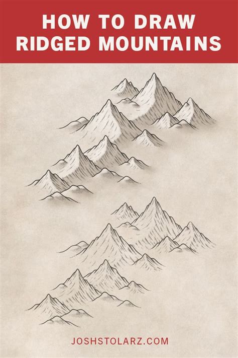 How To Draw Stippled Mountains On Your Fantasy Maps — Map Effects