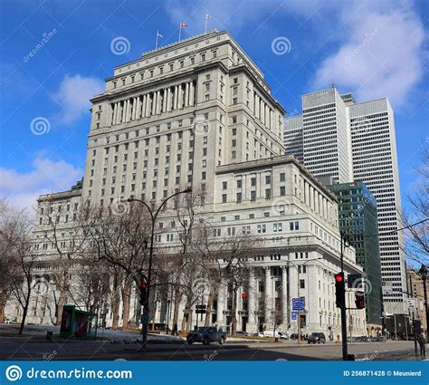 Sunlife Building In Montreal Canada Editorial Stock Photo Image Of