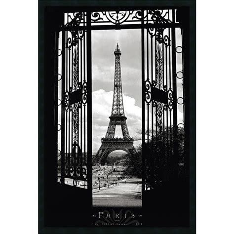 Shop Framed Art Print Eiffel Tower 1909 26 X 38 Inch Free Shipping