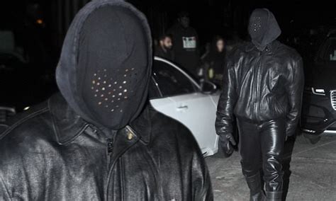Kanye West Goes Incognito As He Completely Covers His Face With Mask