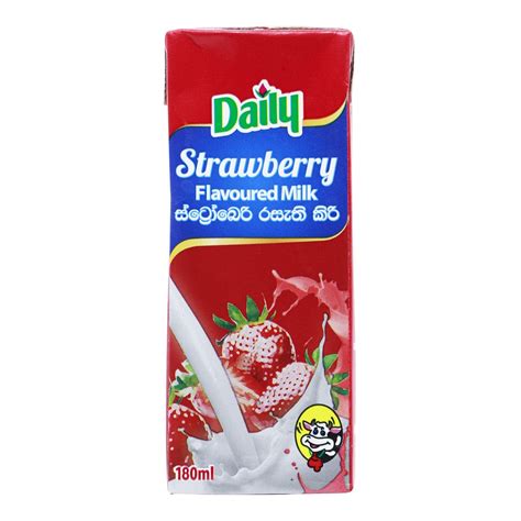 Daily Strawberry Flavoured Milk 180ml Whim