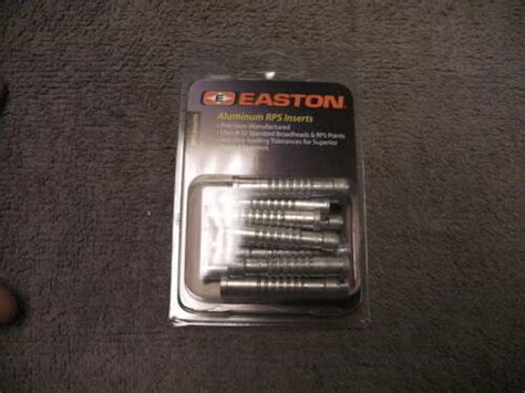 Easton Aluminum Rps Arrow Inserts For 8 32 Standard Broadheads And Rps